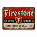 Firestone Tyres & Service Vintage Sign – Hand Painted to Order