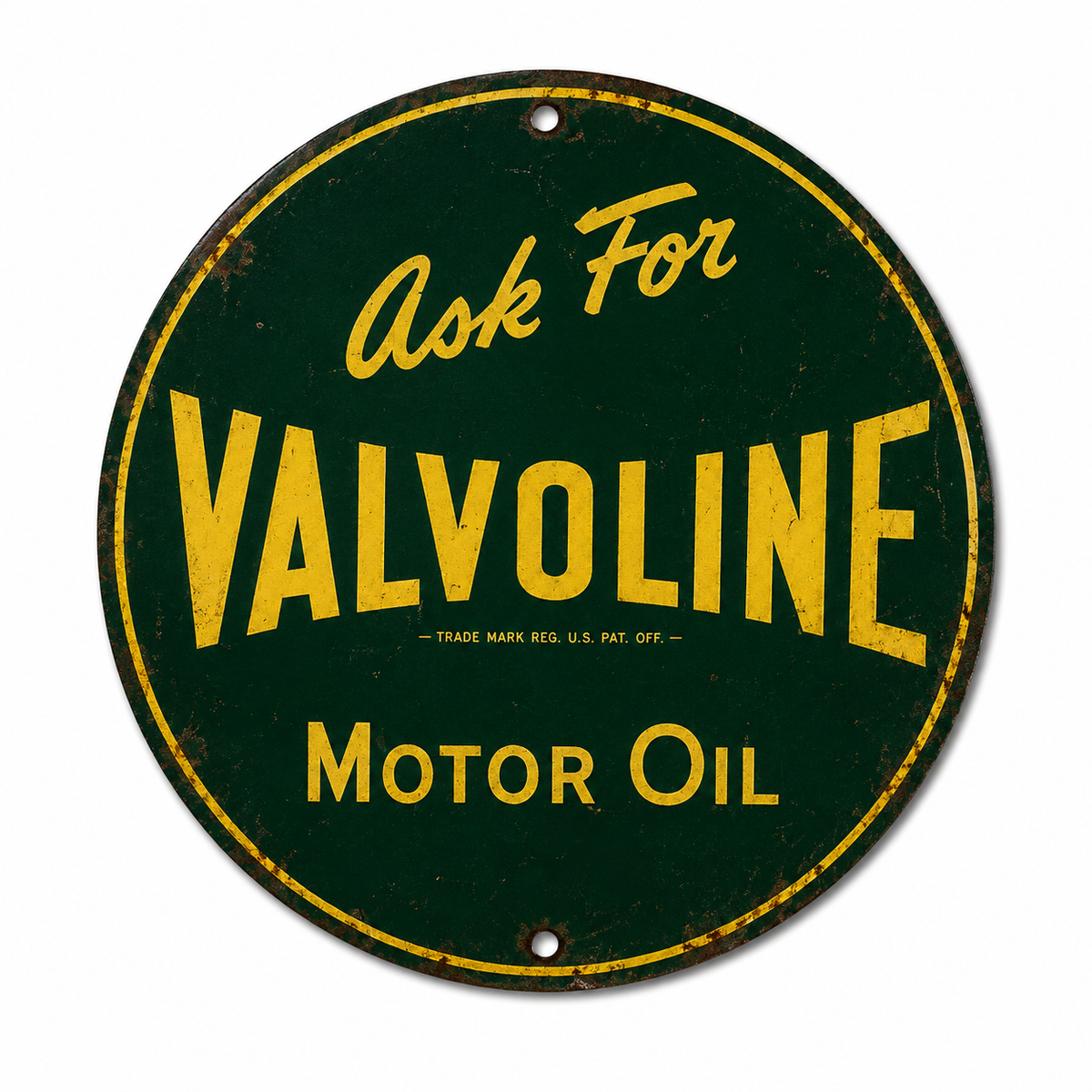 Valvoline Motor Oil Vintage Sign – 320mm – Hand Painted to Order