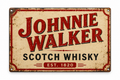 Johnnie Walker Scotch Whisky Vintage Sign – 600x400mm – Hand Painted to Order