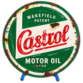 Hand Painted Vintage Castrol Motor Oil Sign – 320mm