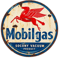 Hand Painted Mobilgas Pegasus Sign – 320mm