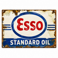 Hand Painted Vintage Esso Standard Oil Sign