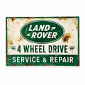 Hand Painted Vintage Land Rover Sign