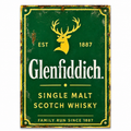 Hand Painted Vintage Glenfiddich Whisky Sign