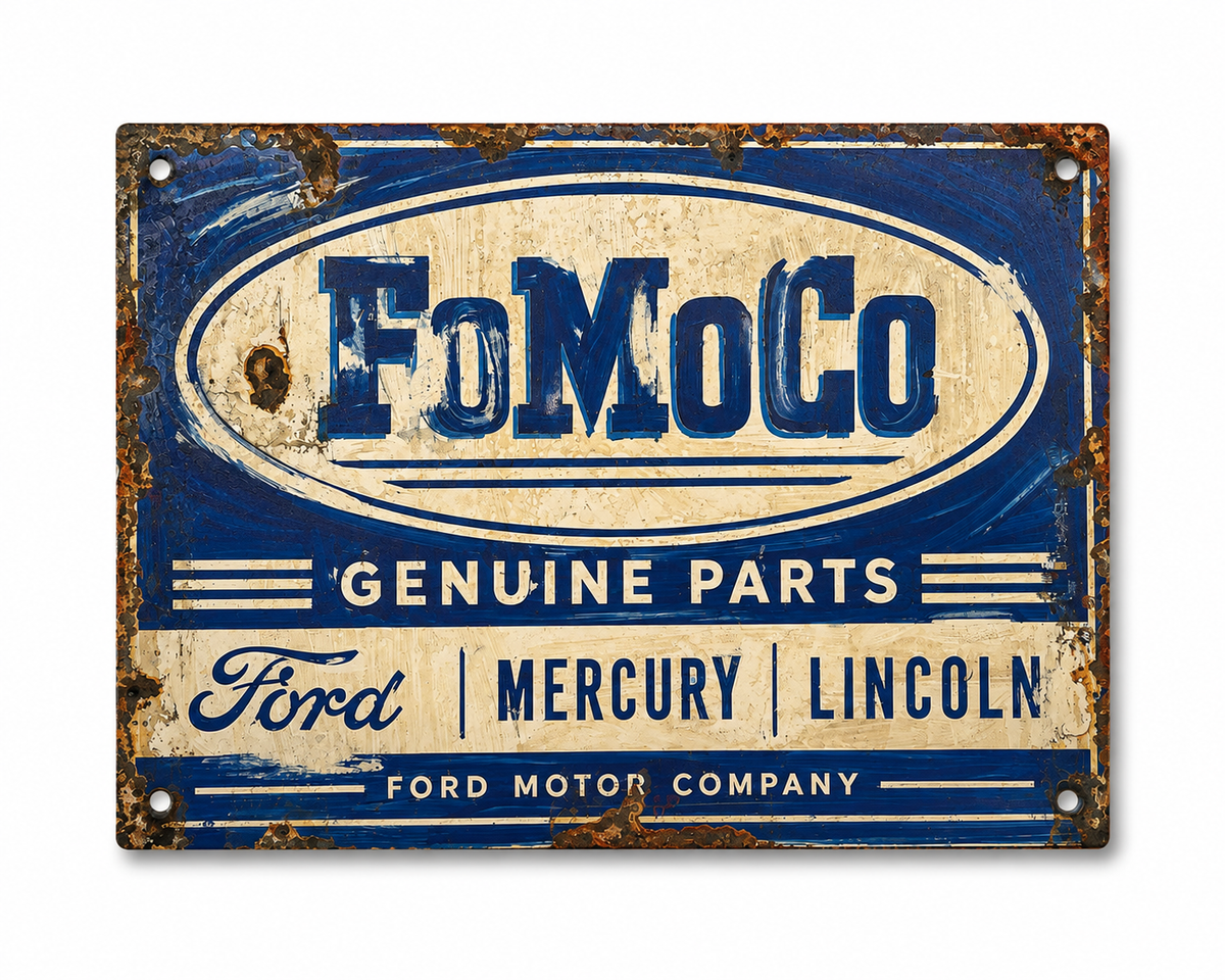 FoMoCo Genuine Parts Vintage Style Sign