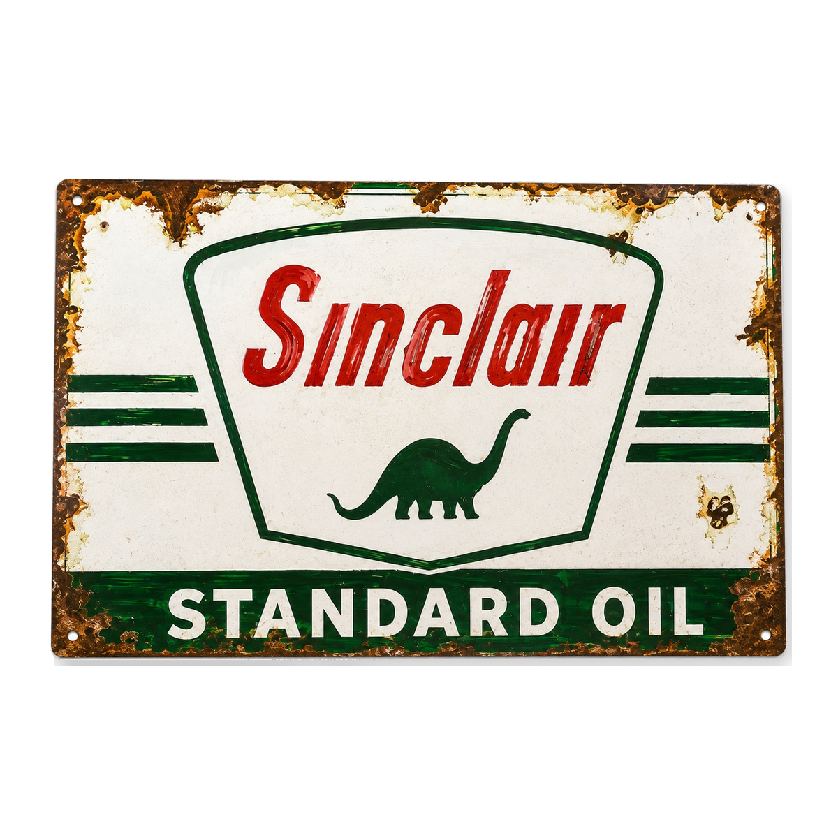 Hand Painted Vintage Sinclair Standard Oil Sign