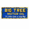 Big Tree Motor Oil Vintage Sign LARGE