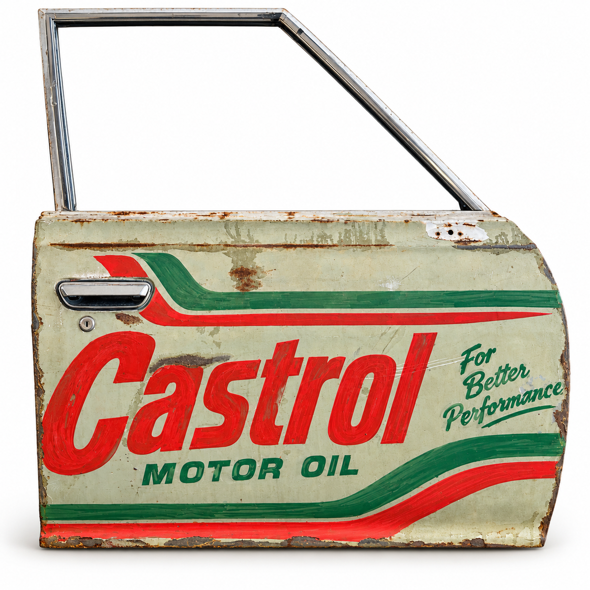 Castrol Motor Oil – Hand Painted Vintage Car Door