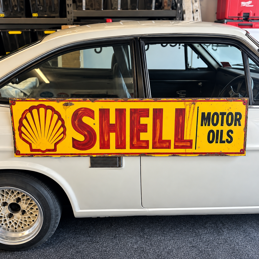 SHELL MOTOR OILS — 1200 × 300mm