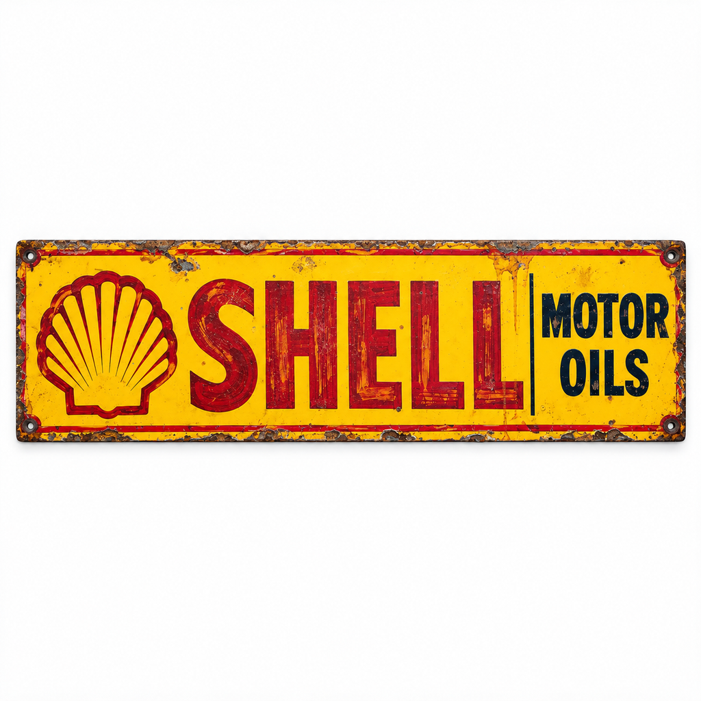 SHELL MOTOR OILS — 1200 × 300mm