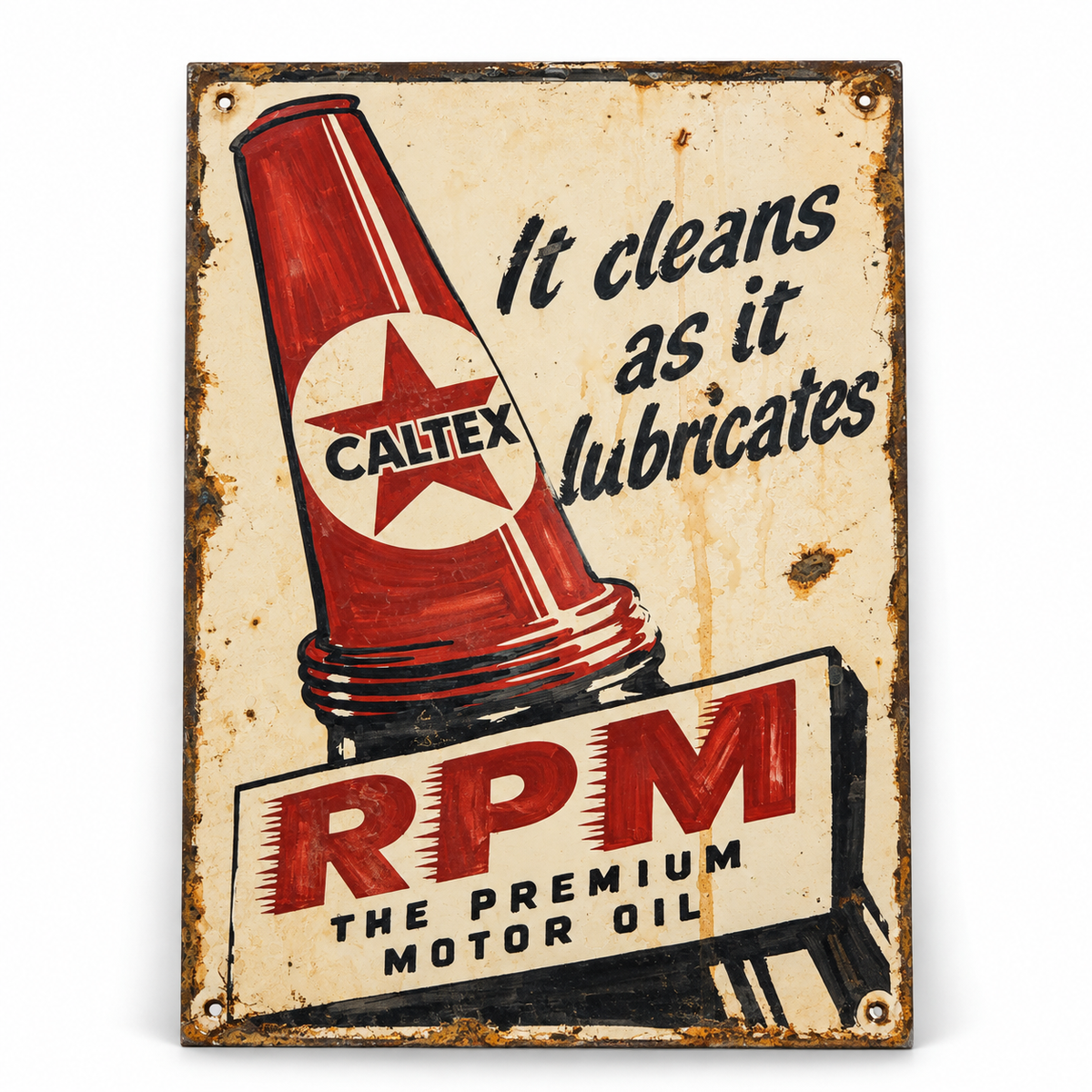 Caltex RPM Vintage Sign – 600 × 400mm