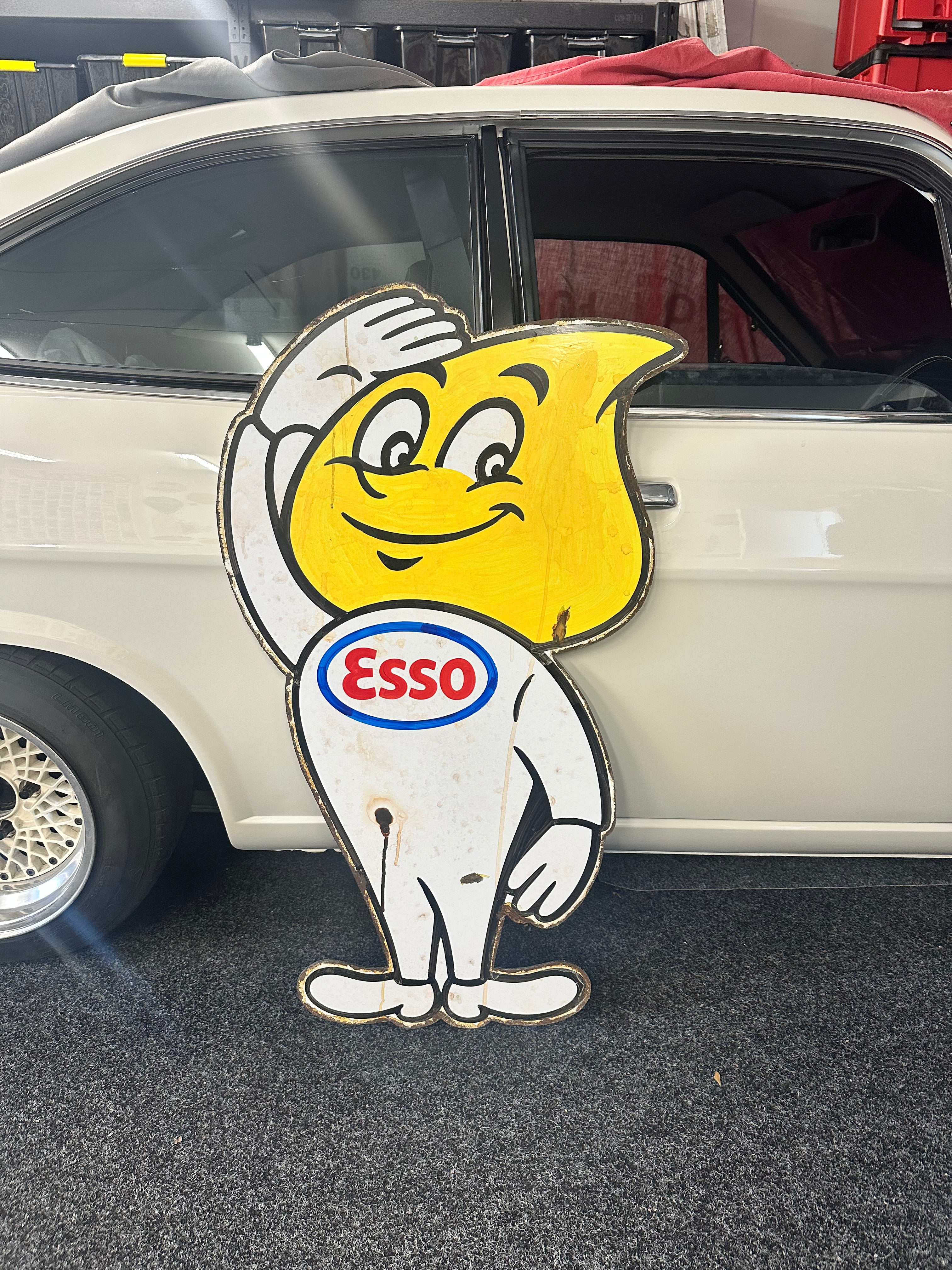 Esso Happy Motoring – Hand Painted Vintage Sign